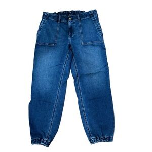 J.Crew Denim Jogger Jeans Elastic Waist Stretch Size 32 Blue Women’s